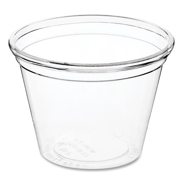 PLA Clear Cold Cups, 1 oz, Clear, 3,000/Carton