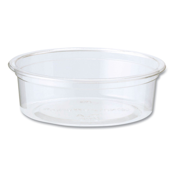 PLA Clear Cold Cups, Flat Style, 2 oz, Clear, 2,000/Carton