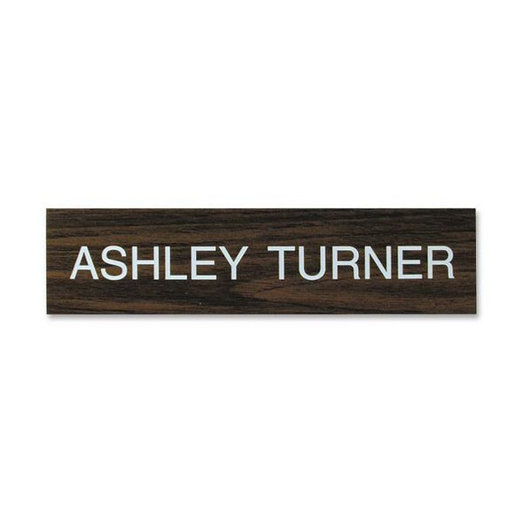 Xstamper Xecutives Name Plates - 1 Each - 10" Width x 2" Height - Wall Mountable - Plastic
