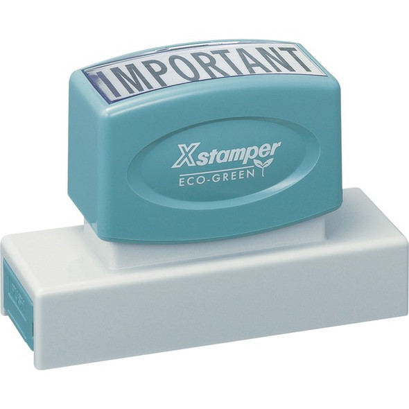 Xstamper 44-character Custom Stamp - Custom Message Stamp - 0.69" Impression Width x 3.31" Impression Length - 50000 Impression(s) - Recycled - 1 Each