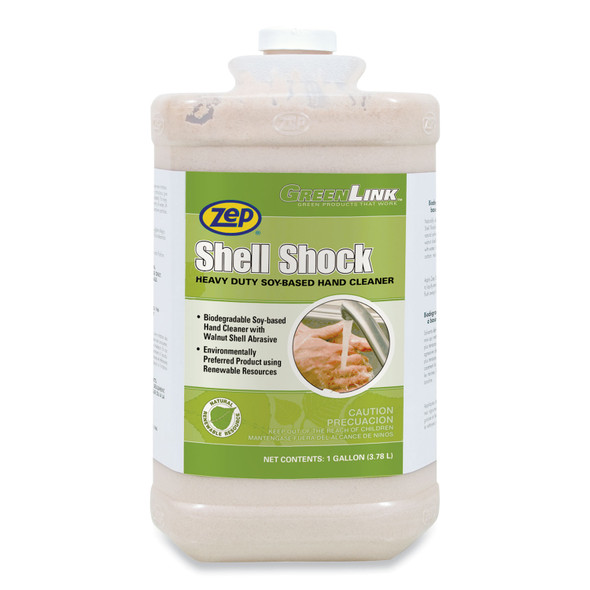 Shell Shock Heavy Duty Soy-Based Hand Cleaner, Cinnamon, 1 gal Bottle, 4/Carton