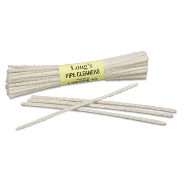 AbilityOne  Tobacco Pipe Cleaner, Wire/Cotton, 6" x 1", White, 24/Box