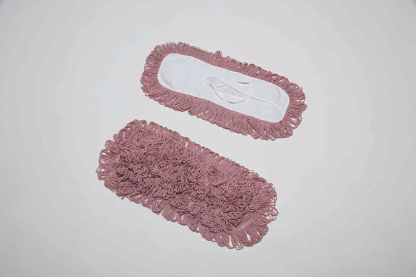 Inhibitor™ Anti-Microbial Dust Mop Head - Fits 5" x 18" Frame - Red