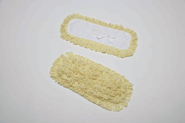 Inhibitor™ Anti-Microbial Dust Mop Head - Fits 5" x 18" Frame - Yellow