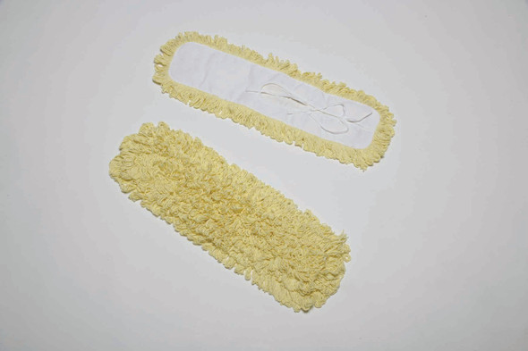 Inhibitor™ Anti-Microbial Dust Mop Head - Fits 5" x 24" Frame - Yellow