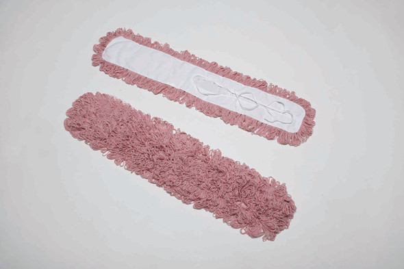 Inhibitor™ Anti-Microbial Dust Mop Head - Fits 5" x 36" Frame - Red