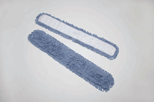 Inhibitor™ Anti-Microbial Dust Mop Head - Fits 5" x 48" Frame - Blue