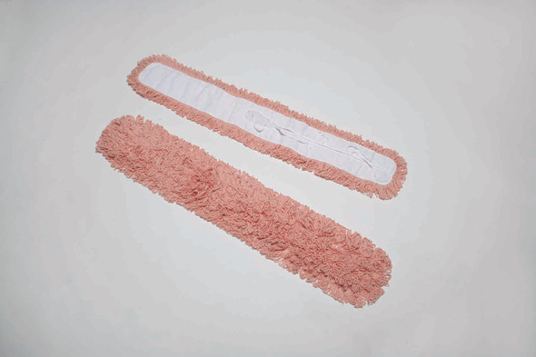 Inhibitor™ Anti-Microbial Dust Mop Head - Fits 5" x 48" Frame - Orange