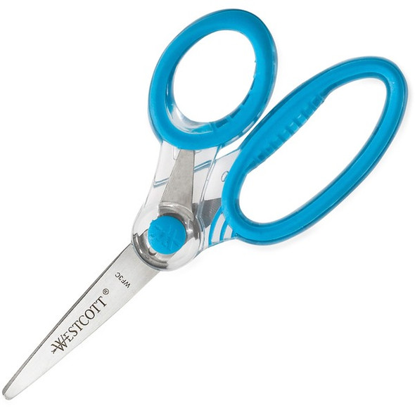 Westcott X-RAY Kids Scissors - 2" Cutting Length - 5" Overall Length - Straight-left/right - Stainless Steel - Pointed Tip - Bright Assorted - 1 Each