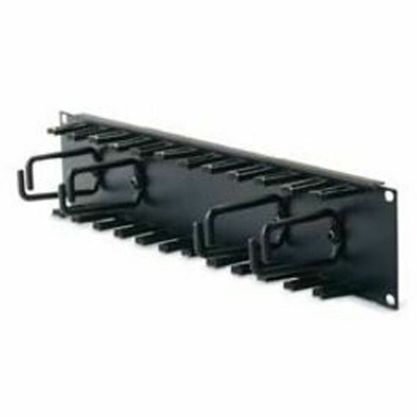 APC 2U Patch Cord Organizer - Cable Manager - Black - 2U Rack Height