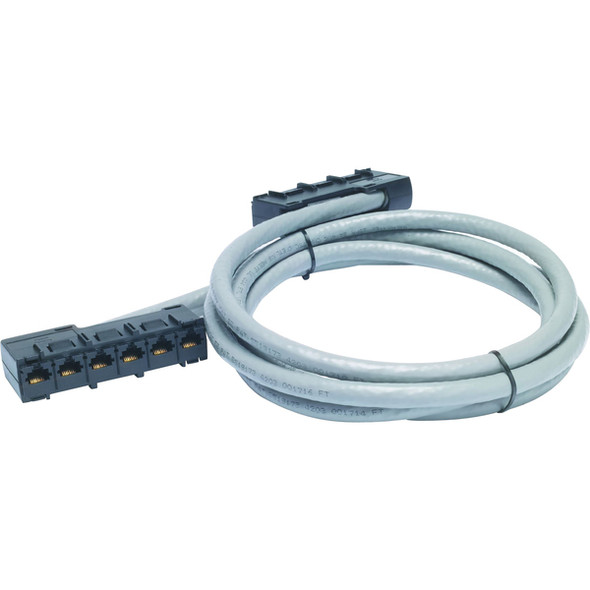 APC Cat5e CMR Data Distribution Cable - RJ-45 Female - RJ-45 Female - 39ft - Gray