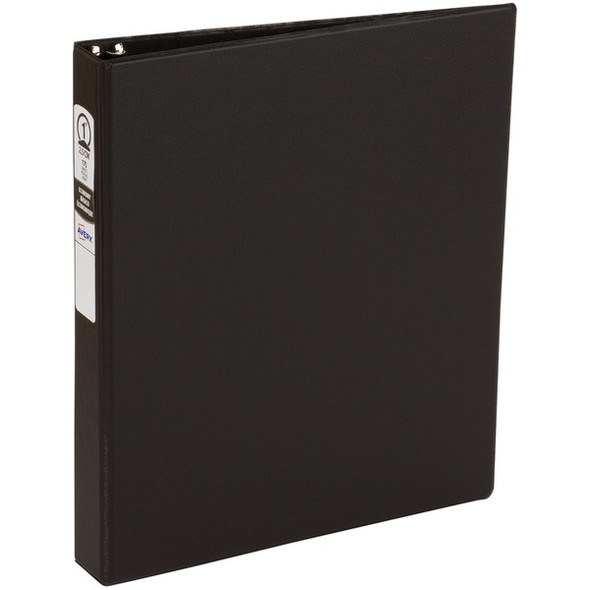 Avery&reg; Economy Binder - 1" Binder Capacity - Letter - 8 1/2" x 11" Sheet Size - 175 Sheet Capacity - Round Ring Fastener(s) - 2 Pocket(s) - Polypropylene - Pacific Blue - Recycled - Pocket, Lightweight - 12 / Carton