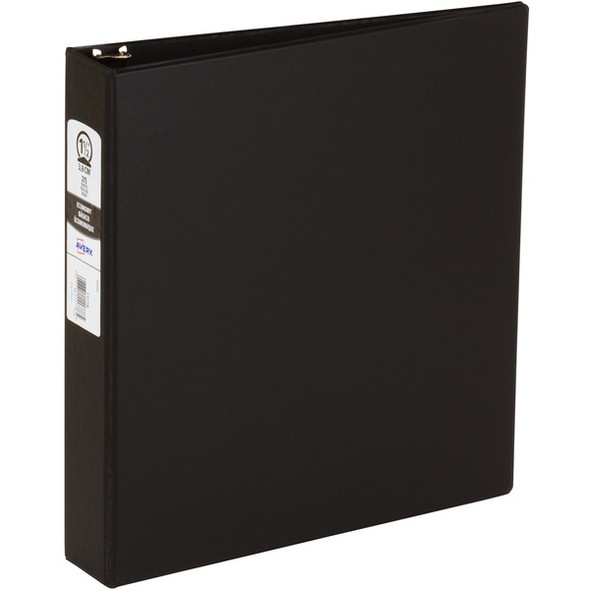 Avery&reg; Economy Binder - 1 1/2" Binder Capacity - Letter - 8 1/2" x 11" Sheet Size - 275 Sheet Capacity - 3 x Round Ring Fastener(s) - 2 Pocket(s) - Polypropylene - Pacific Blue - Recycled - Pocket, Lightweight - 12 / Carton