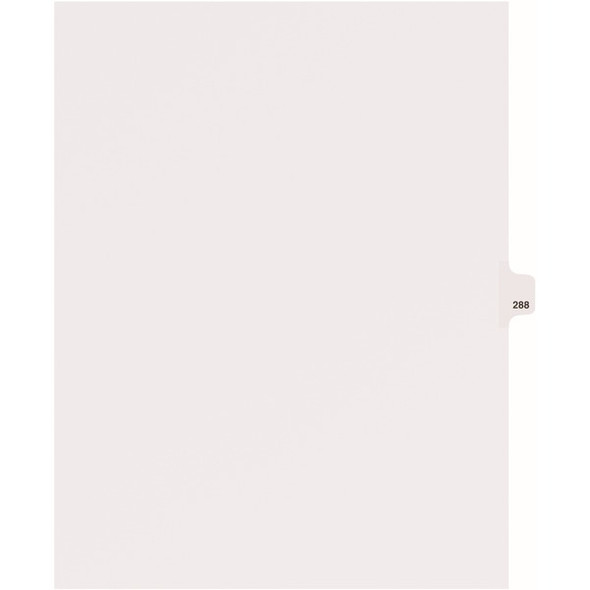 Avery&reg; Side Tab Individual Legal Dividers - 25 x Divider(s) - Side Tab(s) - 288 - 1 Tab(s)/Set - 8.5" Divider Width x 11" Divider Length - Letter - 8.50" Width x 11" Length - White Paper Divider - Recycled - 1