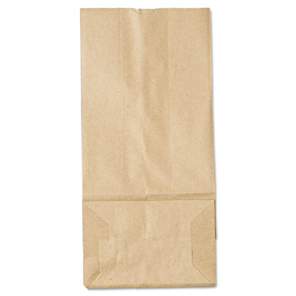 Grocery Paper Bags, 35 lb Capacity, #5, 5.25" x 3.44" x 10.94", Kraft, 500 Bags