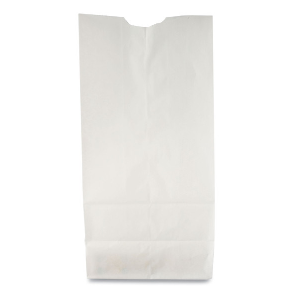 Grocery Paper Bags, 35 lb Capacity, #10, 6.31" x 4.19" x 13.38", White, 500 Bags