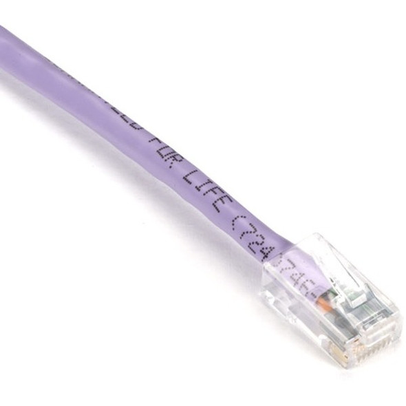 Black Box GigaTrue Cat.6 UTP Patch Network Cable - 15 ft Category 6 Network Cable for Patch Panel, Wallplate, Network Device - First End: 1 x RJ-45 Network - Male - Second End: 1 x RJ-45 Network - Male - 1 Gbit/s - Patch Cable - CM - 24 AWG - Lilac