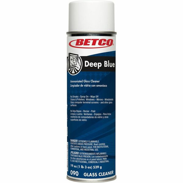 Betco Glass & Surface Cleaner - Concentrate - 19 fl oz (0.6 quart) - Characteristic ScentAerosol Spray Can - 1 Each - White, Clear