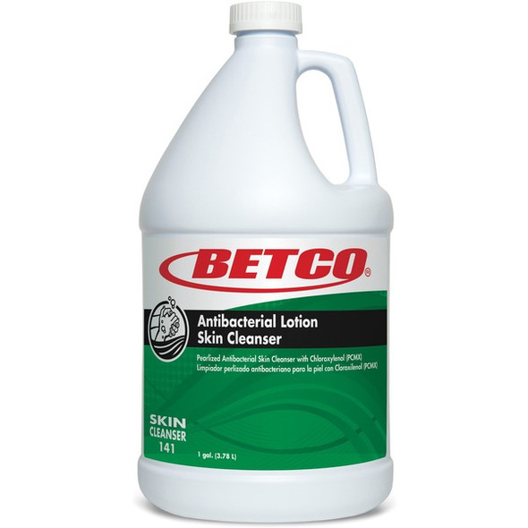 Betco Antibacterial Lotion Skin Cleanser - Lotion - 1 gal - Tropical Hibiscus - Applicable on Hand - Anti-bacterial, Moisturising - 4 / Carton