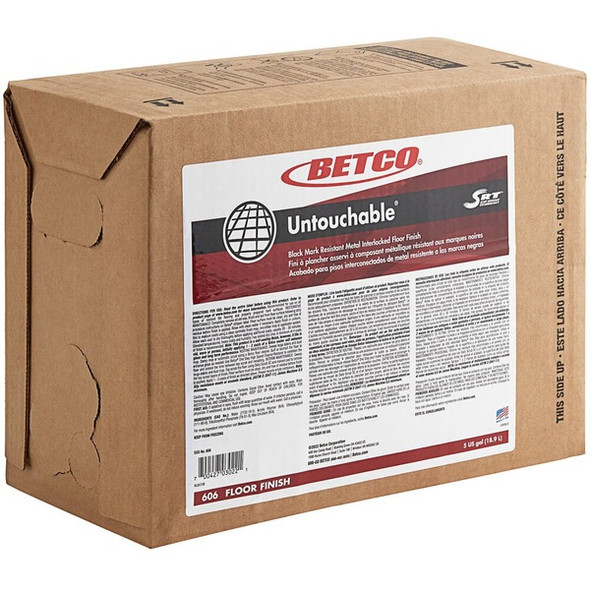 Betco Untouchable With SRT Floor Finish - 640 fl oz (20 quart) - Mild Scent - 1 Each - White