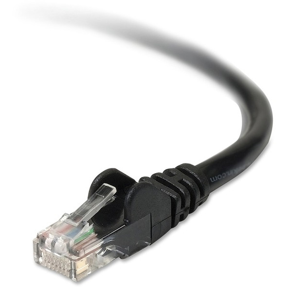 Belkin Cat. 6 Patch Cable - RJ-45 Male - RJ-45 Male - 5ft - Black