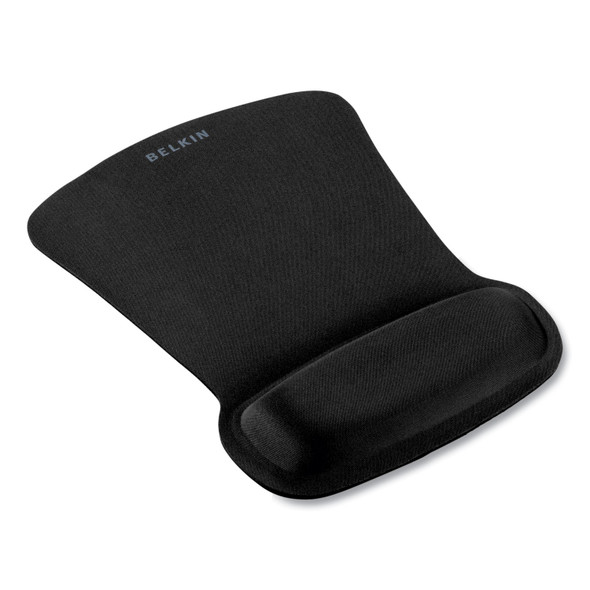 WaveRest Gel Mouse Pad with Wrist Rest, 9.3 x 11.9, Black