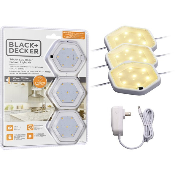 Bostitch LED Puck Light Kit - White