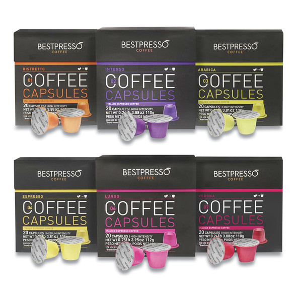 Nespresso Pods Coffee Variety Pack, 120/Carton