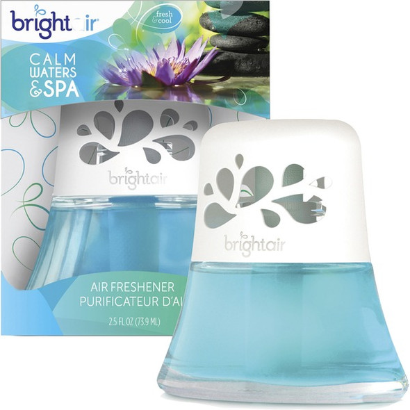 Bright Air Scented Oil Air Freshener - Oil - 2.5 fl oz (0.1 quart) - Calm Water, Spa - 45 Day - 1 Each