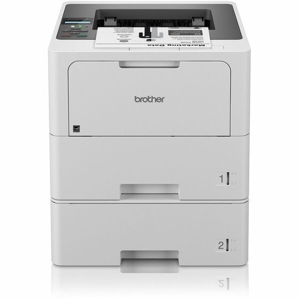 Brother HL-L6210DWT Business Monochrome Laser Printer with Dual Paper Trays, Wireless Networking, and Duplex Printing - Printer - 50 ppm Mono Print - 1200 x 1200 dpi class - Gigabit Ethernet - Hi-Speed USB 2.0