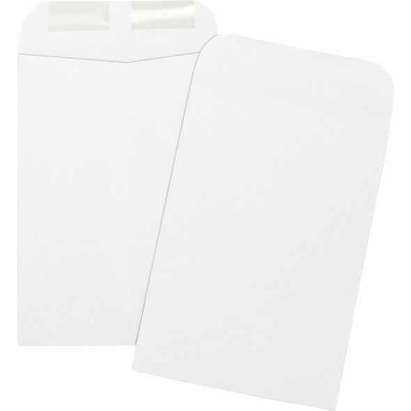 Business Source Durable Open-End Catalog Envelopes - Catalog - #1 3/4 - 6 1/2" Width x 9 1/2" Length - 24 lb - Gummed - Wove - 500 / Box - White