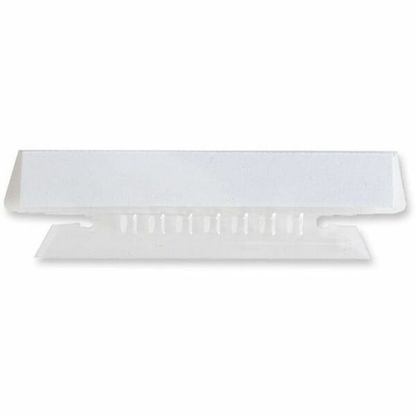 Business Source Plastic Clear Tabs - 25 Tab(s)3.50" Tab Width - Clear Plastic Tab(s) - 25 / Pack