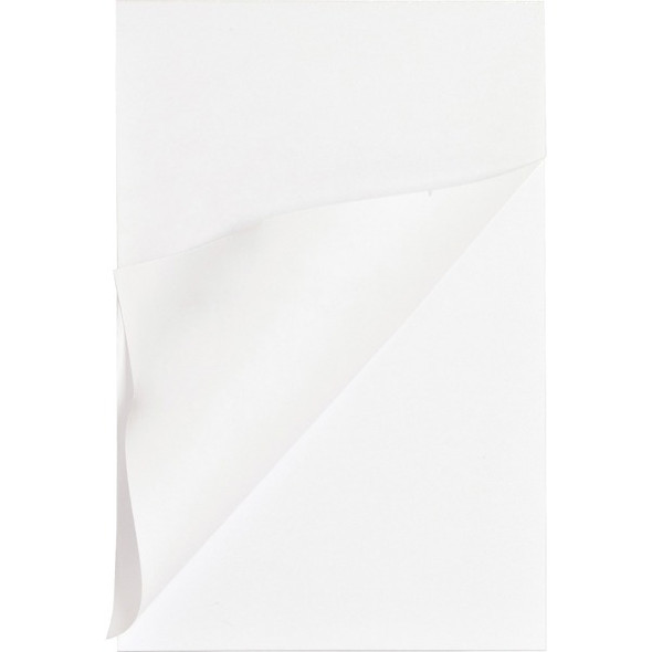 Business Source Plain Memo Pads - 100 Sheets - Plain - Glue - 16 lb Basis Weight - 5" x 8" - White Paper - 12 / Dozen