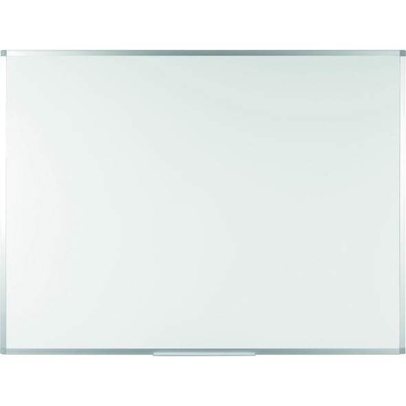 Bi-silque Ayda Melamine Dry Erase Board - 48" (4 ft) Width x 36" (3 ft) Height - Melamine Surface - Rectangle - Horizontal/Vertical - 1 Each