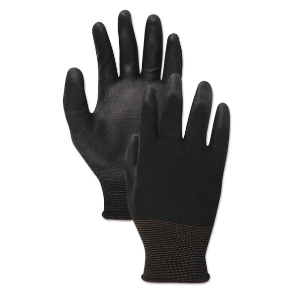 Palm Coated Cut-Resistant HPPE Glove, Salt and Pepper/Black, Size 8 (Medium), Dozen