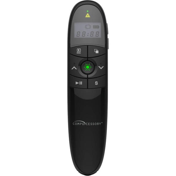 Compucessory Wireless Laser Presenter - Bright Green Light - 1 Each