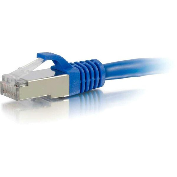 C2G 2ft Cat6 Ethernet Cable - Snagless Shielded (STP) - Blue - 2 ft Category 6 Network Cable for Network Device - First End: 1 x RJ-45 Male Network - Second End: 1 x RJ-45 Male Network - Patch Cable - Shielding - Gold, Nickel Plated Connector - Blue