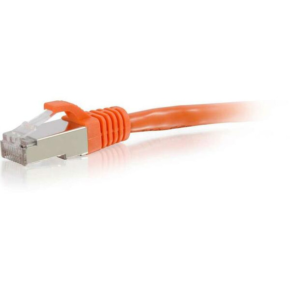 C2G-14ft Cat6 Snagless Shielded (STP) Network Patch Cable - Orange - Category 6 for Network Device - RJ-45 Male - RJ-45 Male - Shielded - 14ft - Orange