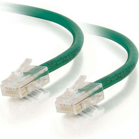 C2G 12 ft Cat6 Non Booted UTP Unshielded Network Patch Cable - Green - 12 ft Category 6 Network Cable for Network Device - First End: 1 x RJ-45 Network - Male - Second End: 1 x RJ-45 Network - Male - Patch Cable - Green - 1 Each