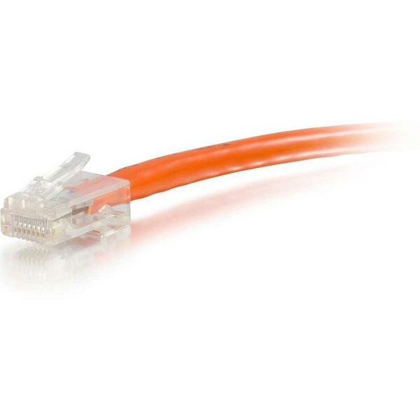 C2G 50 ft Cat6 Non Booted UTP Unshielded Network Patch Cable - Orange - 50 ft Category 6 Network Cable for Network Device - First End: 1 x RJ-45 Network - Male - Second End: 1 x RJ-45 Network - Male - Patch Cable - Orange - 1 Each