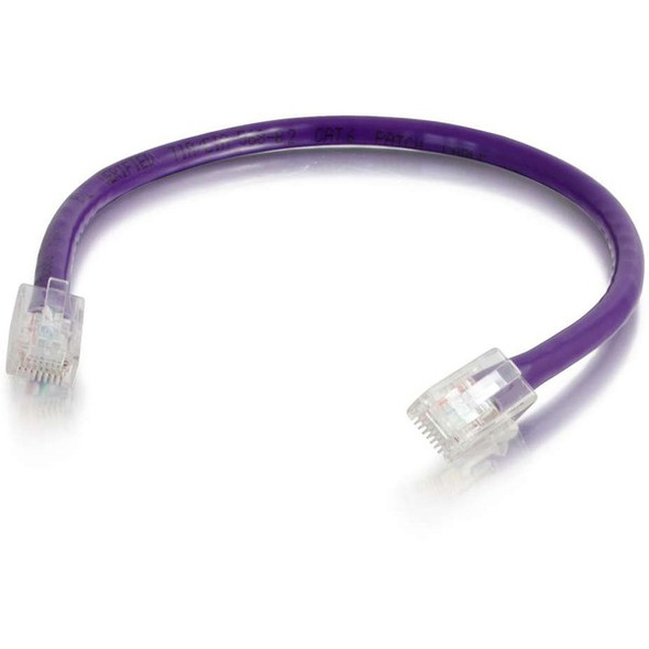 C2G 20 ft Cat6 Non Booted UTP Unshielded Network Patch Cable - Purple - 20 ft Category 6 Network Cable for Network Device - First End: 1 x RJ-45 Network - Male - Second End: 1 x RJ-45 Network - Male - Patch Cable - Purple - 1 Each