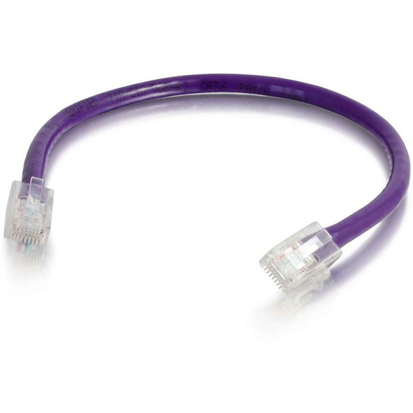 C2G 30 ft Cat6 Non Booted UTP Unshielded Network Patch Cable - Purple - 30 ft Category 6 Network Cable for Network Device - First End: 1 x RJ-45 Network - Male - Second End: 1 x RJ-45 Network - Male - Patch Cable - Purple - 1 Each