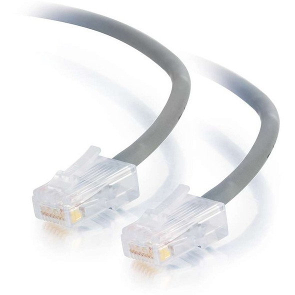 C2G 100ft Cat5e Non-Booted Unshielded (UTP) Network Patch Cable (Plenum Rated) - Gray - Category 5e for Network Device - RJ-45 Male - RJ-45 Male - Plenum-Rated - 100ft - Gray