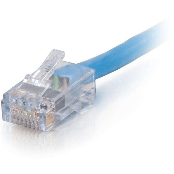 C2G-14ft Cat6 Non-Booted Network Patch Cable (Plenum-Rated) - Blue - Category 6 for Network Device - RJ-45 Male - RJ-45 Male - Plenum-Rated - 14ft - Blue