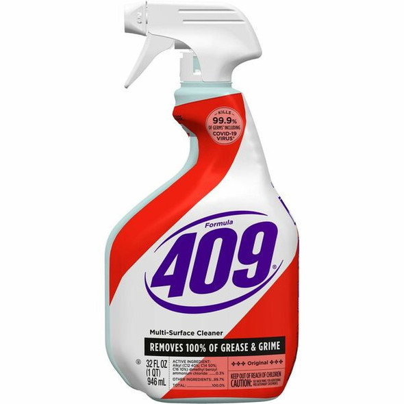 Formula 409 Multi-Surface Cleaner - 32 fl oz (1 quart) - Original Scent - 1 Each - Anti-bacterial - White, Red