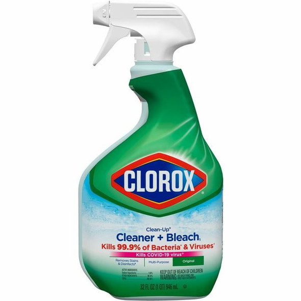 Clorox Clean-Up All Purpose Cleaner with Bleach - For Multipurpose - 32 fl oz (1 quart) - Original Scent - 1 Each - Deodorize - Multi