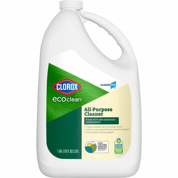 Clorox EcoClean All-Purpose Cleaner - 128 fl oz (4 quart) - 1 Each - Green, White