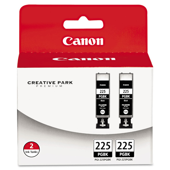 4530B007AA (PGI-225) Ink, Black, 2/Pack