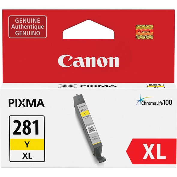 Canon CLI-281XL Original Inkjet Ink Cartridge - Yellow - 1 Each - Inkjet - 1 Each