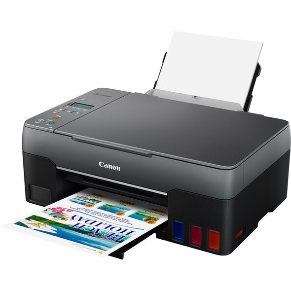 Canon PIXMA G2260 Inkjet Multifunction Printer - Color - White - Copier/Printer/Scanner - 4800 x 1200 dpi Print - Color Flatbed Scanner - 600 dpi Optical Scan - PIXMA Cloud Link, Apple AirPrint - USB - 1 Each - For Plain Paper Print